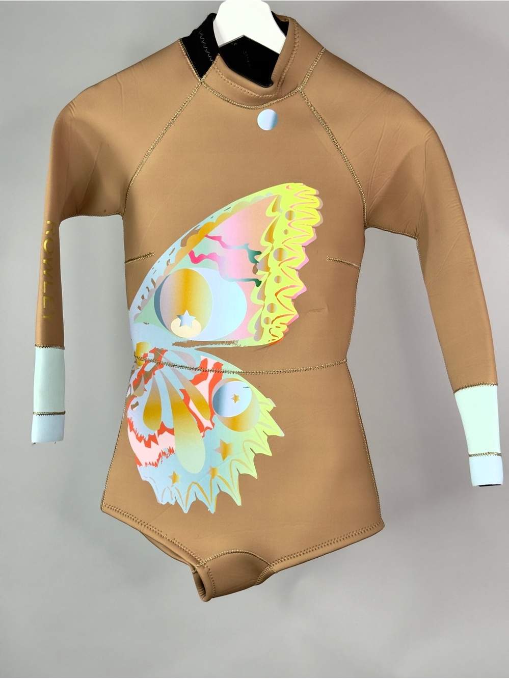 Cynthia Rowley Retired Butterfly Wetsuit Camel Size XS NWT - Picture 5 of 10